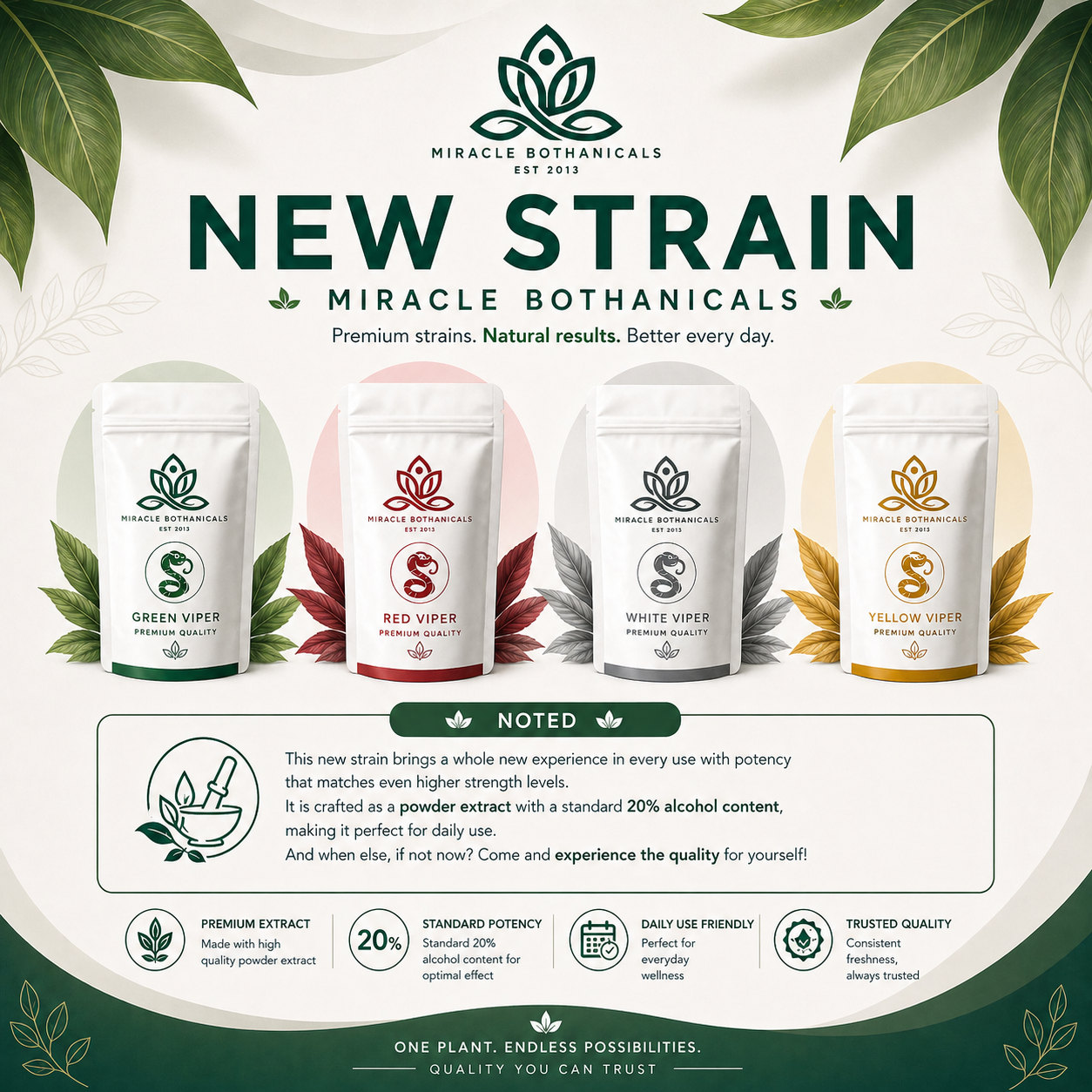 Miracle Botanicals Viper Strain — exclusive new blend